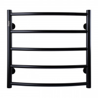 Полотенцесушитель UNIO LD W 500-500-5 BLK Лесенка Дуга вода черная (000021613)