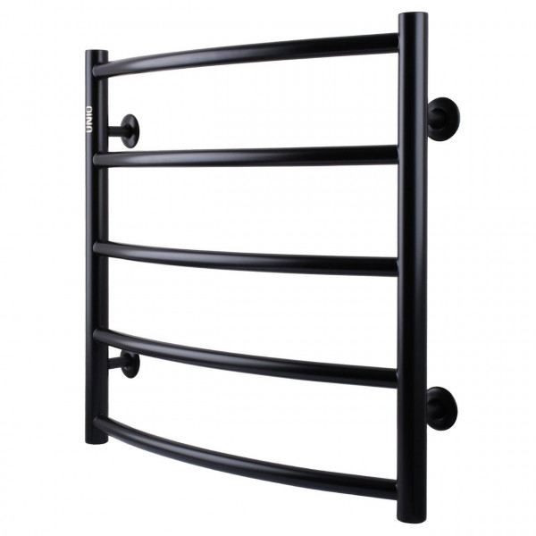 Полотенцесушитель UNIO LD W 500-500-5 BLK Лесенка Дуга вода черная (000021613)