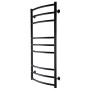Полотенцесушитель UNIO LDE W 1000-500-9 BLK Лесенка Дуга Элит вода черная (000021552)
