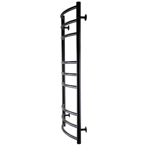 Полотенцесушитель UNIO LDE W 1000-500-9 BLK Лесенка Дуга Элит вода черная (000021552)