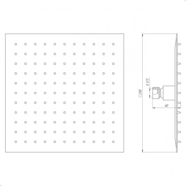 Душова лійка Globus Lux STQ-0250 (000011823)