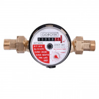 Лічильник гарячої води Gidrotek E-T 1,6U 1/2″ зі штуцером (110мм) (000003371)