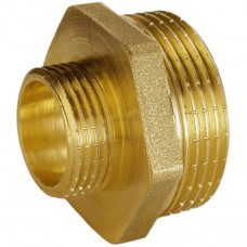 Ніпель редукційний латунний 1 1/2″ЗР х 3/4″ЗР штампований А0510А VA (000011839)