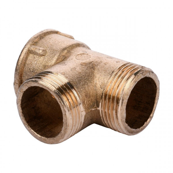 Тройник латунный 3/4″НР х 3/4″НР х 3/4″ВР литейный 209Б