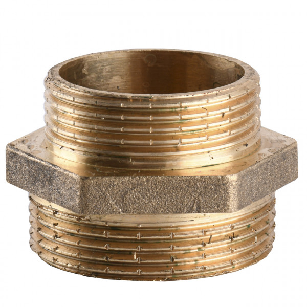 Ніпель редукційний латунний 1 1/2″ЗР х 1 1/4″ЗР штампований А0522А VA (000010734)