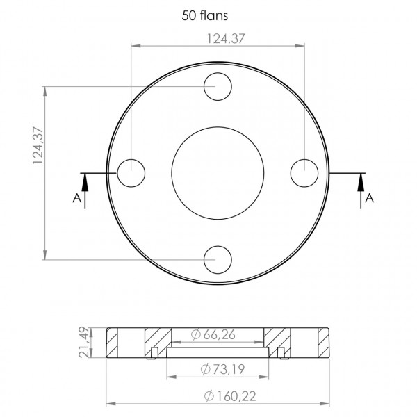 Фланцевий комплект(фланець+бурт) Kalde PPR 50 58050 (000016927)