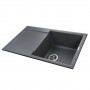 Гранітна мийка Globus Lux KOMO сірий металік 790х500мм-А0003 (000021039)