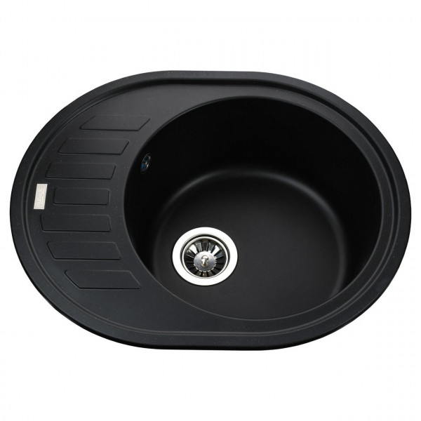 Гранітна мийка Globus Lux ARNO чорний 620х500мм-А0002 (000020962)