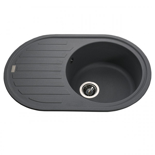 Гранітна мийка Globus Lux OHARA сірий металік 770х500мм-А0003 (000021078)