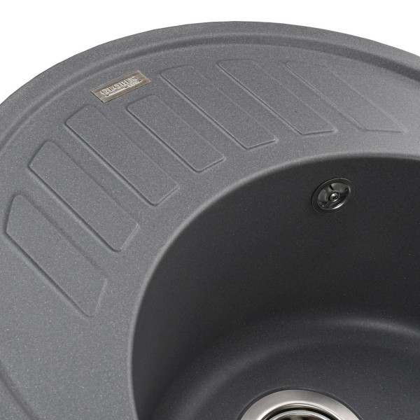 Гранітна мийка Globus Lux ARNO сірий металік 620х500мм-А0003 (000020965)