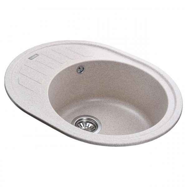 Гранітна мийка Globus Lux ARNO мигдаль 620х500-А0008 (000020963)