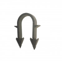 Гарпун-скоба для крепления трубы теплого пола Ø16-20 длина 45мм черная/красная PREMIUM (уп.100шт) (000011827)