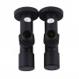 Набір Кран вентильний кутовий з американкою SOLOMON LUX 1/2″ 7777 (2шт.) BLACK (000020284)