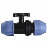 Кран кульовий ПНД Vsplast 40 6001 (000007926)