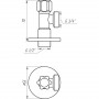 Кран вентильный угловой SOLOMON 1/2″х 3/4″ 160403 (000012018)