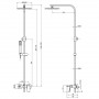 Душевая система TOPAZ LEXI TL 21102-H57-BL (000020239)