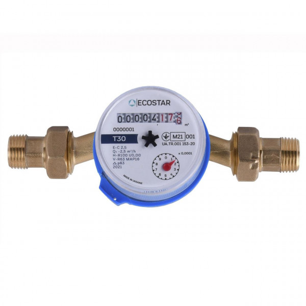 Лічильник холодної води ECOSTAR DN15 1/2″ L110 E-C 2,5 (000021807)