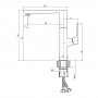 Змішувач для кухні TOPAZ LEXI TL 21401-H57-BB (000018084)