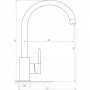 Смеситель для кухни TOPAZ BARTS TB 07403-H36-BL (000020987)