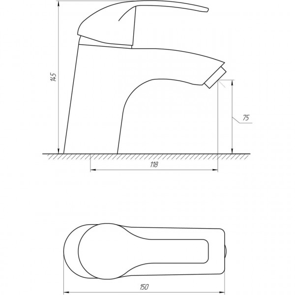 Смеситель для умывальника DOMINO ACCENT DAC-101 (000010465)
