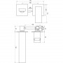 Смеситель для умывальника TOPAZ ODISS TO 18235-H66-BL (000020845)