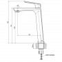 Смеситель для умывальника TOPAZ LEXI TL 21203-H57 (000020992)