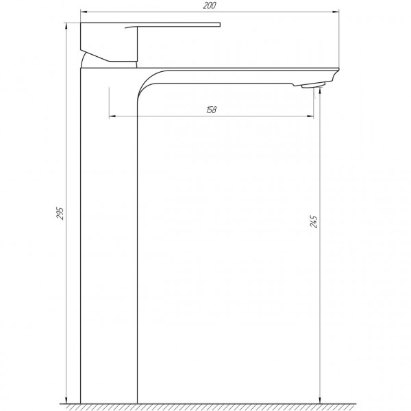 Змішувач для умивальника Globus Lux Milano GLM-201-BB (000021923)