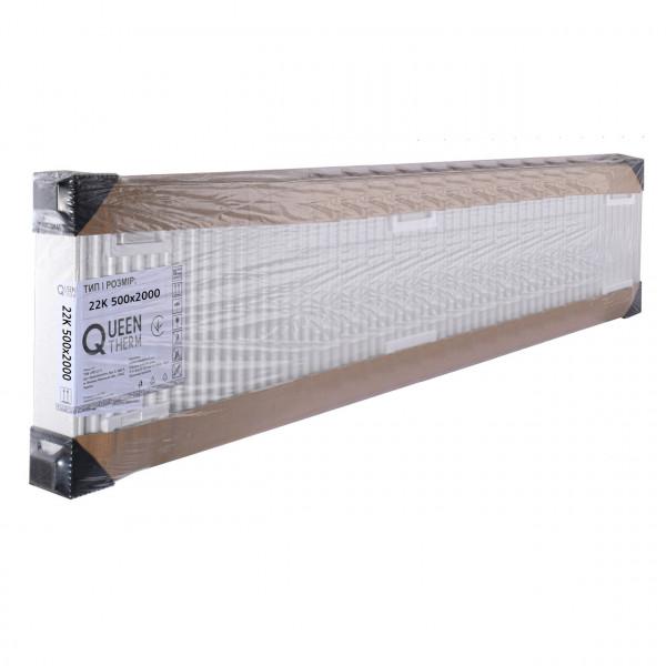 Радіатор сталевий панельний QUEEN THERM 22 бок 500х2000 (000022107)