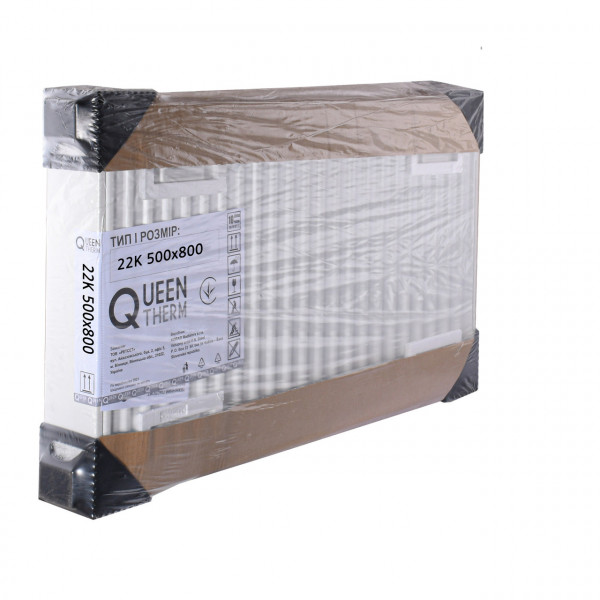 Радіатор сталевий панельний QUEEN THERM 22 бок 500x800 (000022103)
