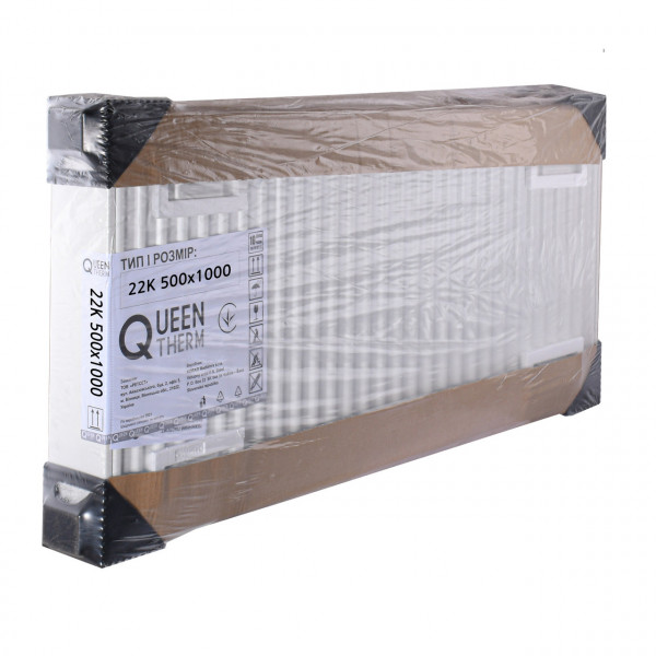 Радіатор сталевий панельний QUEEN THERM 22 бок 500х1000 (000021734)