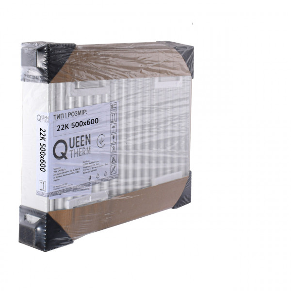 Радіатор сталевий панельний QUEEN THERM 22 бок 500x600 (000022101)