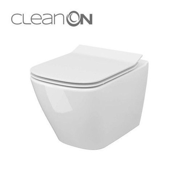 CET Cersanit В220 CITY SQUARE CLEAN ON подвесной з сиденьем дюропласт лифт (000021985)