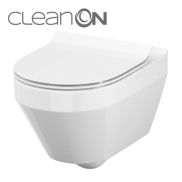 CET Cersanit В216 CREA CLEAN ON OVAL подвесной з сиденьем дюропласт лифт SLIM (000021983)