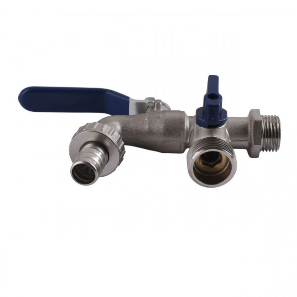 Кран SELBA кульовий для поливу подвійний 1/2″x3/4″x3/4″ SL4086 (000014655)