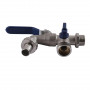 Кран SELBA кульовий для поливу подвійний 1/2″x3/4″x3/4″ SL4086 (000014655)