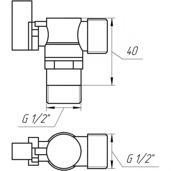 Кран кульовий кутовий SOLOMON 1/2″х1/2″ A7172 (000001098)