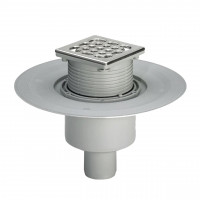 Трап VIEGA ф50 нерж. решiтка 150*150 з сифоном VIEGA 557188 (284862) (000001512)