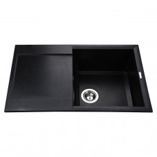 Гранітна мийка Globus Lux KOMO чорний 790х500мм-А0002 (000021041)