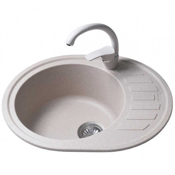 Гранітна мийка Globus Lux ARNO піщаний 620х500мм-А0004 (000020964)