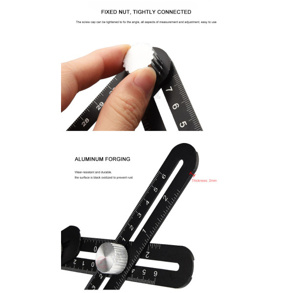 Шаблометр,шаблон для плитки,локатор для плитки,лінійка шабломер,шаблон для розмітки плитки (20015292) (20015292)