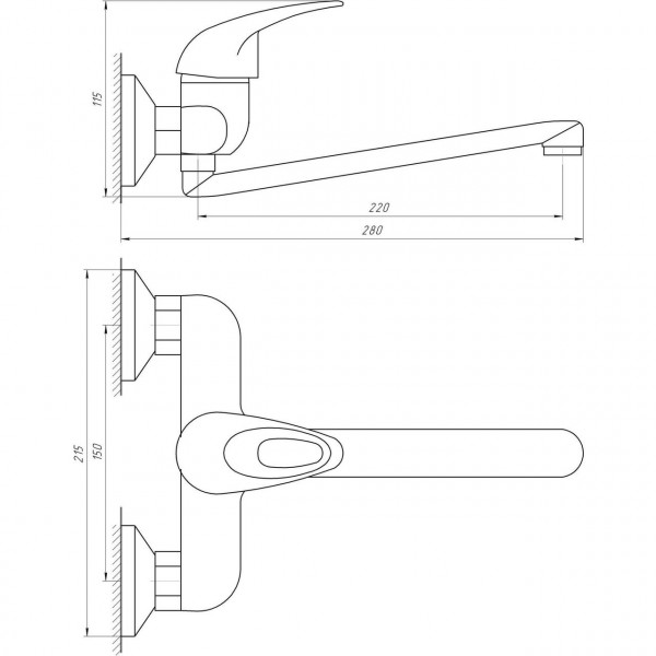 Змішувач для кухні Globus Lux Sena GLS-104 (000001354)