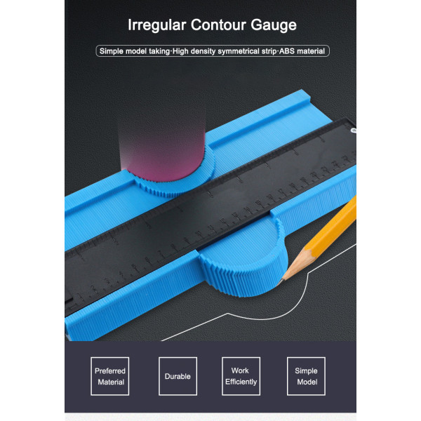 Контуромер,контурный шаблон,измеритель контура,шаблон линейка,вимірювач контуру 6 дюймов (10122101)