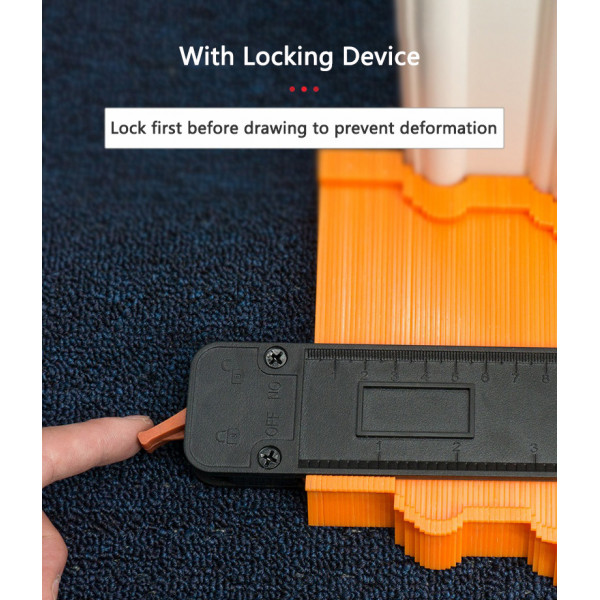 Контуромер,контурный шаблон,измеритель контура,шаблон линейка,вимірювач контуру 10 дюймов (10122111)