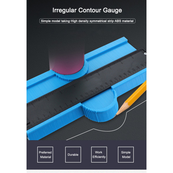 Контуромер,контурный шаблон,измеритель контура,шаблон линейка,вимірювач контуру 6 дюймов (10122102)