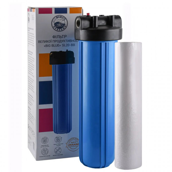 Фільтр-колба + ПП картридж Bіо+ systems SL20-BB Big Blue 20″, 1″ (000007798)