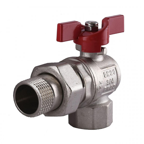 Кран кульовий кутовий з американкою SELBA 3/4″ SL1543 (000010429)