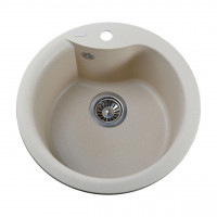 Гранитная мойка Globus Lux ORTA слоновая кость 485мм (000021055)