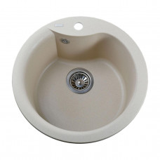 Гранітна мийка Globus Lux ORTA слонова кiстка 485 (000021055)