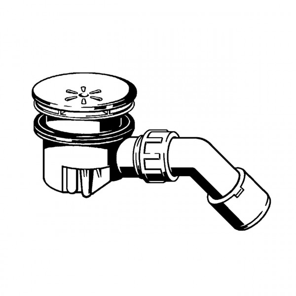 Сифон для душ кабины Tempoplex VIEGA 110х40/50 пластик. хром 364786 (000001048)