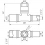Тройник промежуточный пресс APE ITALY AP 131 20х20х16 (000001723)